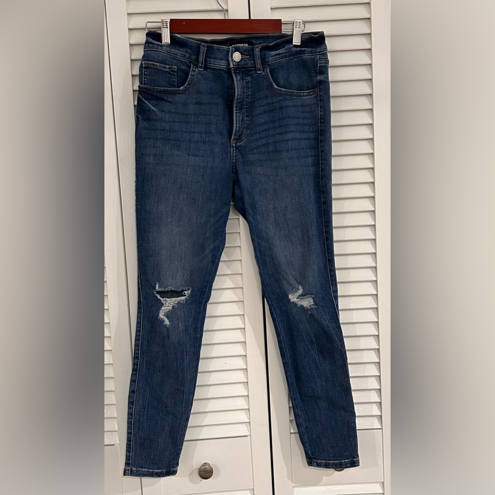 Express skinny high-rise denim perfect size 10 regular - excellent condition